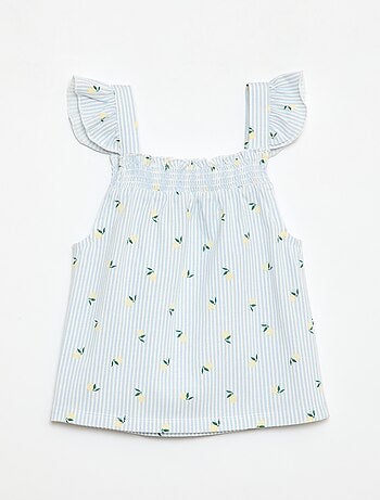 Pijama corto camiseta con volante + Pantalón corto - Pack de 2