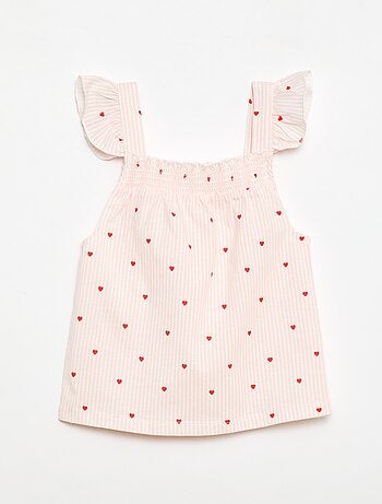 Pijama corto camiseta con volante + Pantalón corto - Pack de 2