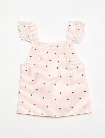 Pijama corto camiseta con volante + Pantalón corto - Pack de 2
