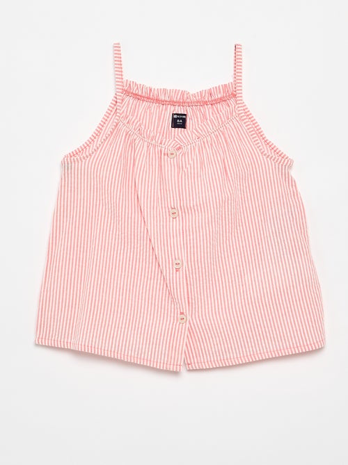 Pijama corto camiseta de tirantes + pantalón corto - Pack de 2 - Kiabi