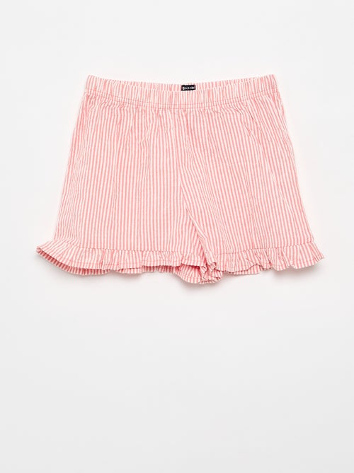 Pijama corto camiseta de tirantes + pantalón corto - Pack de 2 - Kiabi