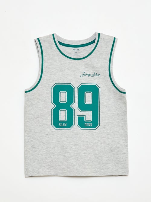 Pijama corto camiseta de tirantes + pantalón corto - Pack de 2 - Kiabi