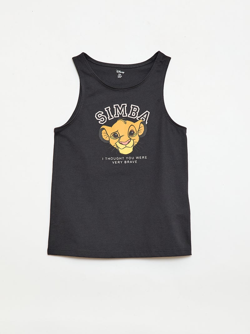 Pijama corto + Camiseta 'Disney' Negro - Kiabi