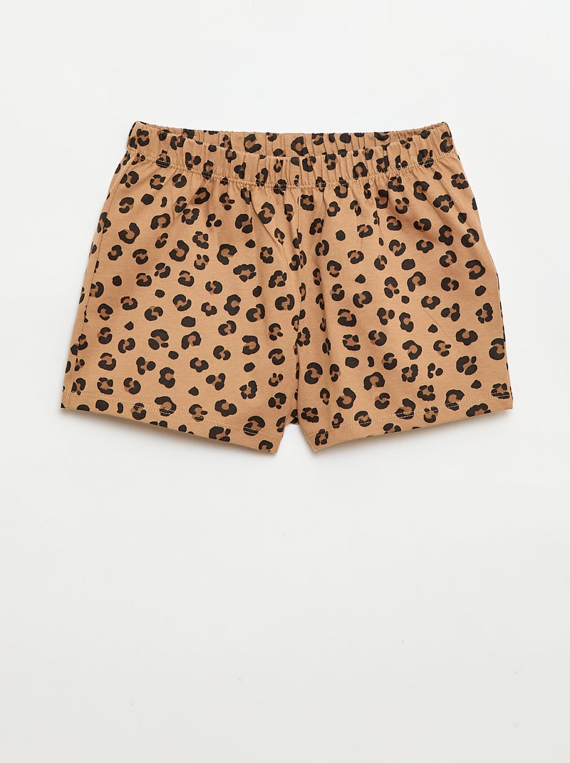 Pijama corto + Camiseta 'Disney' Negro - Kiabi