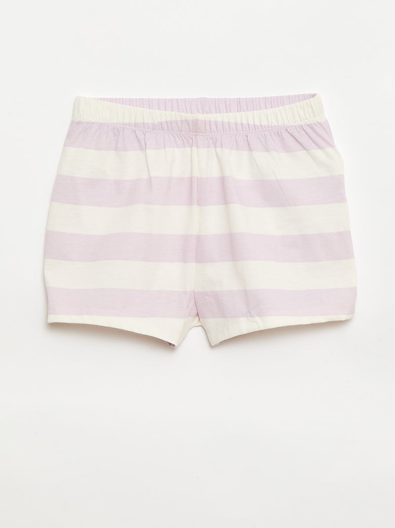 Pijama corto + camiseta 'Disney' Purpura - Kiabi