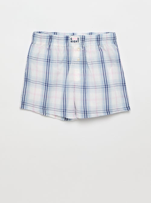 Pijama corto camiseta + pantalón corto - 2 piezas - Kiabi