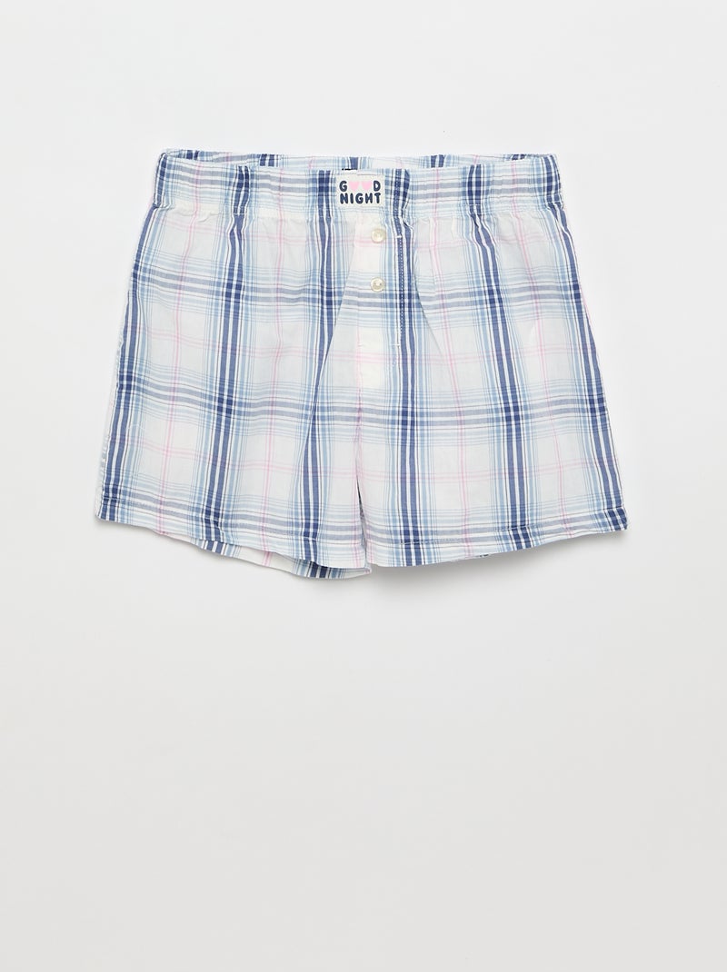 Pijama corto camiseta + pantalón corto - 2 piezas Gris - Kiabi