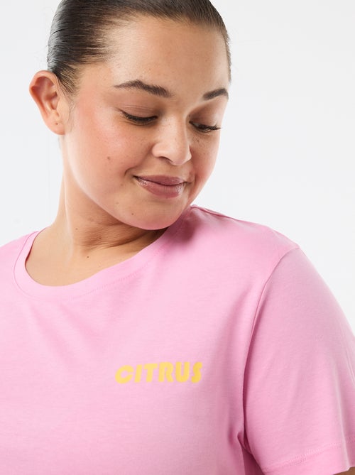 Pijama corto camiseta + pantalón corto - 2 piezas - Kiabi