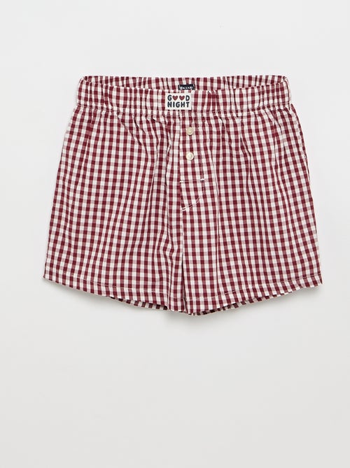 Pijama corto camiseta + pantalón corto - 2 piezas - Kiabi
