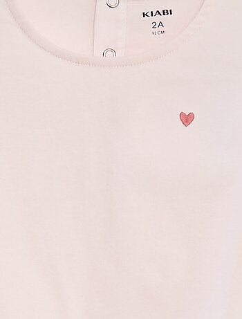 Pijama corto camiseta + Pantalón corto con volantes - 2 piezas