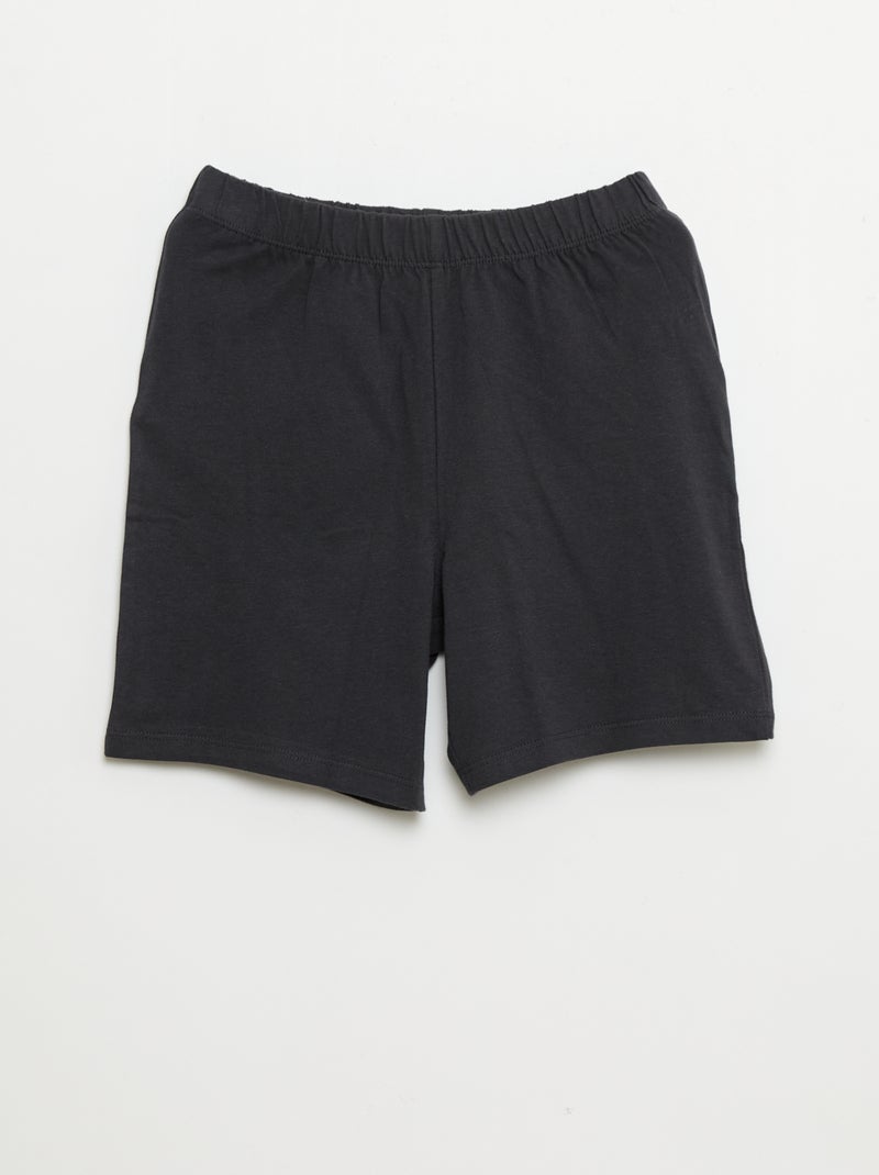 Pijama corto camiseta + pantalón corto 'Minions' - 2 piezas Negro - Kiabi