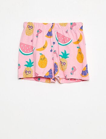 Pijama corto camiseta + pantalón corto 'Peppa Pig' - 2 piezas