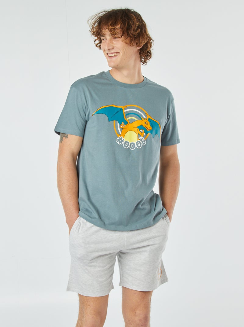 Pijama corto camiseta + pantalón corto 'Pokémon' - 2 piezas VERDE - Kiabi