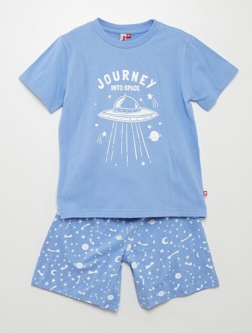 Pijama corto camiseta + short - 2 piezas - Kiabi