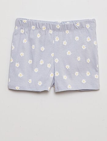 Pijama corto camiseta + short - 2 piezas