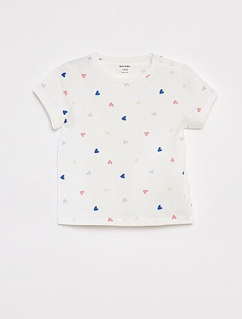 Pijama corto camiseta + short - 2 piezas