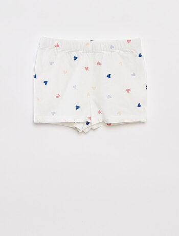 Pijama corto camiseta + short - 2 piezas