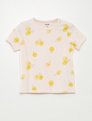 Pijama corto camiseta + short - 2 piezas