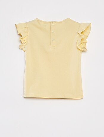 Pijama corto camiseta + short con volantes - 2 piezas