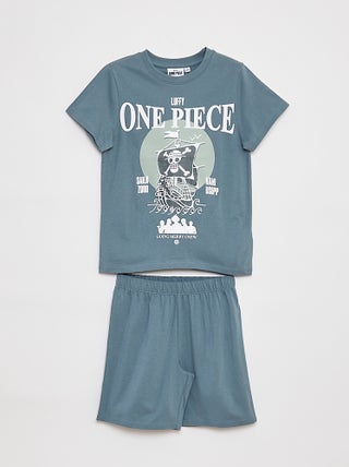 Pijama corto camiseta + short 'One Piece' - 2 piezas