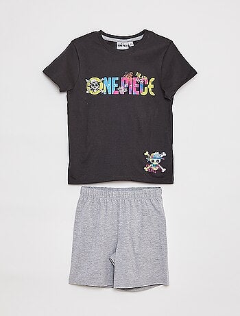 Pijama corto camiseta + short 'One Piece' - 2 piezas