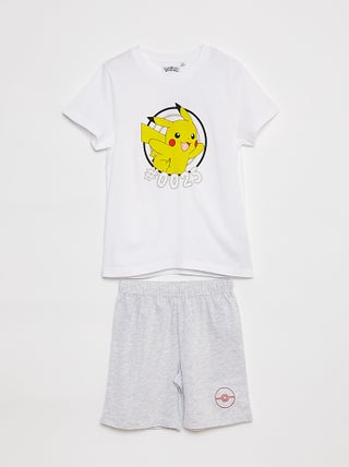 Pijama corto camiseta + short 'Pokémon' - 2 piezas