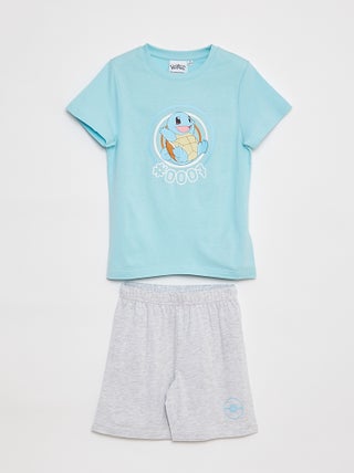 Pijama corto camiseta + short 'Pokémon' - 2 piezas