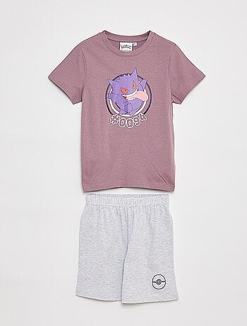 Pijama corto camiseta + short 'Pokémon' - 2 piezas