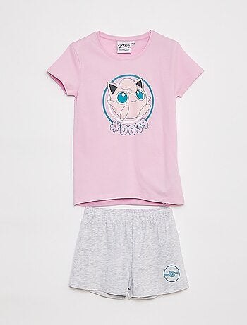 Pijama corto camiseta + short 'Pokémon' - 2 piezas