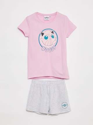 Pijama corto camiseta + short 'Pokémon' - 2 piezas