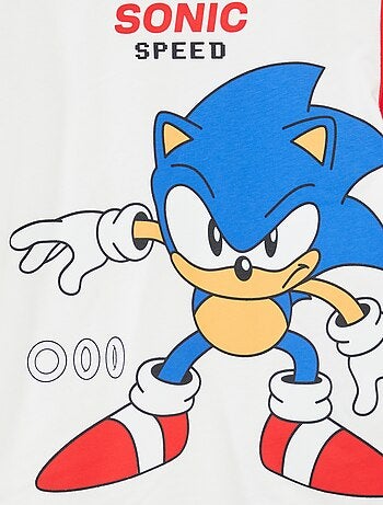 Pijama corto camiseta + short 'Sonic' - 2 piezas