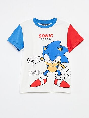 Pijama corto camiseta + short 'Sonic' - 2 piezas