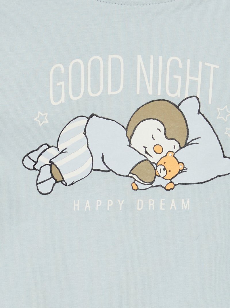 Pijama corto camiseta + short 'Tchoupi' - 2 piezas AZUL - Kiabi