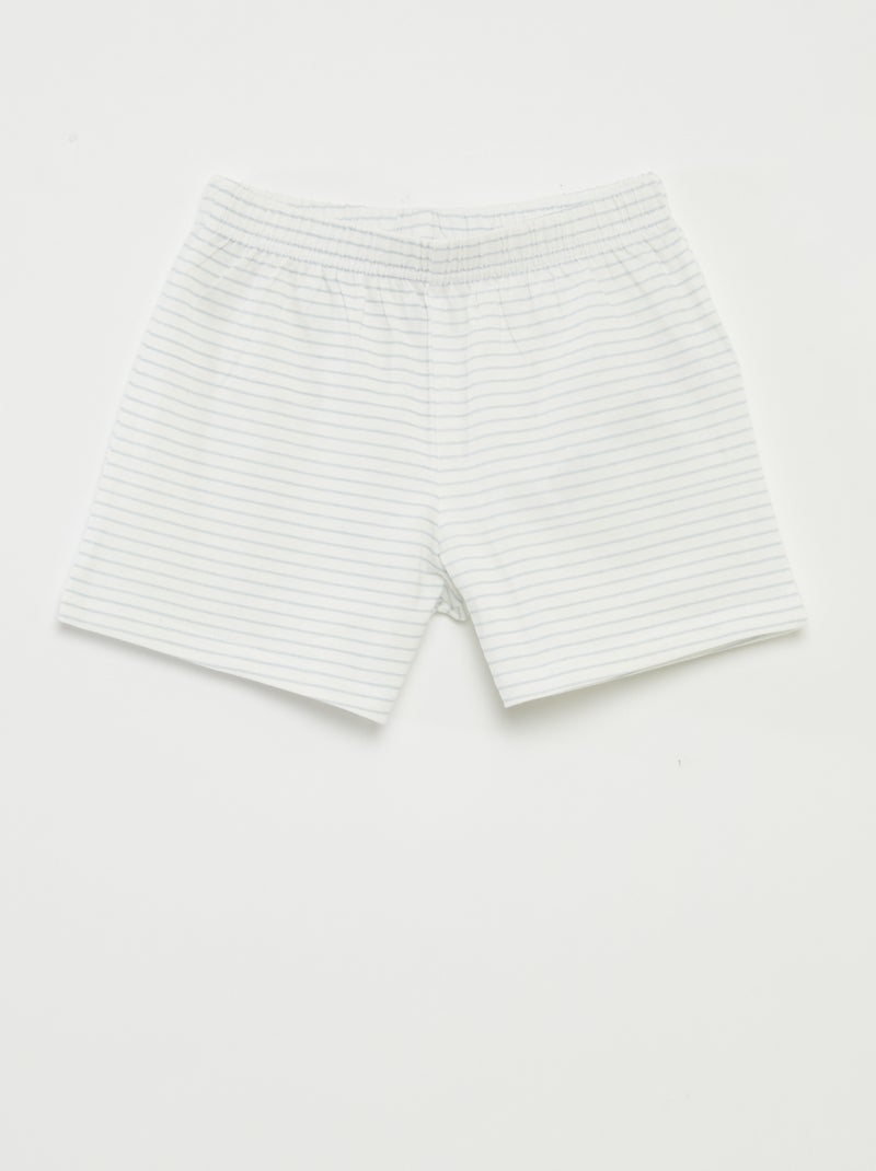 Pijama corto camiseta + short 'Tchoupi' - 2 piezas AZUL - Kiabi