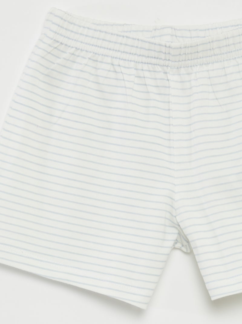 Pijama corto camiseta + short 'Tchoupi' - 2 piezas AZUL - Kiabi