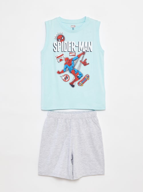 Pijama corto camiseta sin mangas + short 'Spiderman' 'Marvel' - 2 piezas - Kiabi