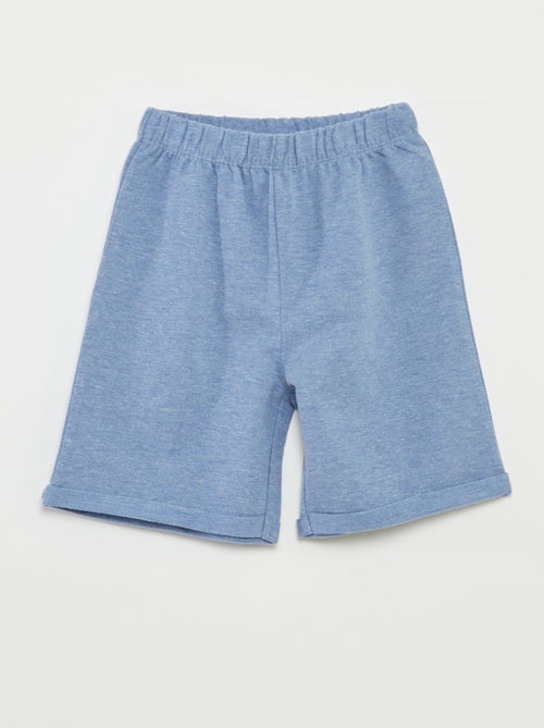 Pijama corto con camiseta con bolsillo + pantalón corto lisos  - 2 piezas - Kiabi