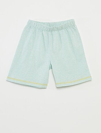 Pijama corto con camiseta con estampado + pantalón corto - 2 piezas