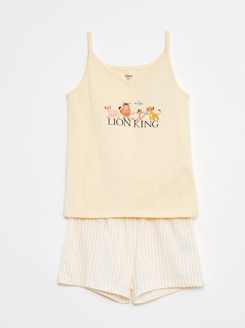 Pijama corto con camiseta de tirantes + pantalón corto 'Disney' - 2 piezas - Kiabi