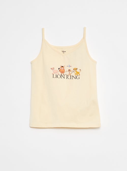 Pijama corto con camiseta de tirantes + pantalón corto 'Disney' - 2 piezas - Kiabi