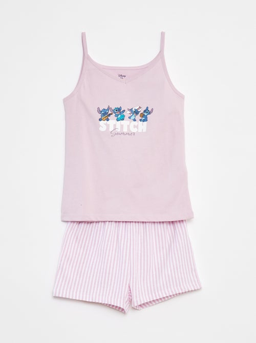 Pijama corto con camiseta de tirantes + pantalón corto 'Disney' - 2 piezas - Kiabi