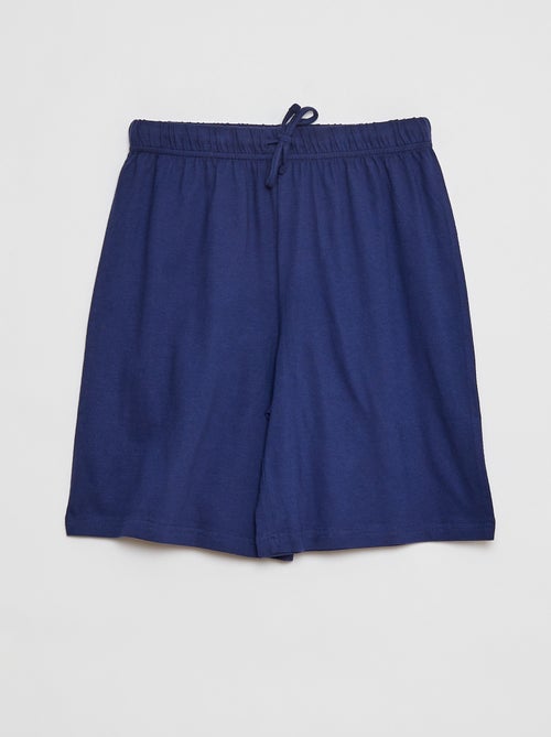 Pijama corto con camiseta + Pantalón corto - 2 piezas - Kiabi