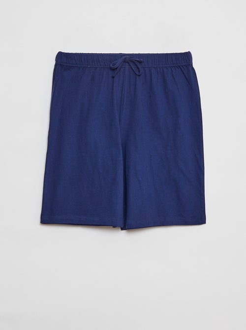 Pijama corto con camiseta + Pantalón corto - 2 piezas - Kiabi