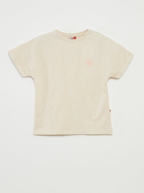 Pijama corto con camiseta + pantalón corto - 2 piezas - Kiabi