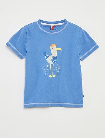 Pijama corto con camiseta + pantalón corto de rayas - 2 piezas