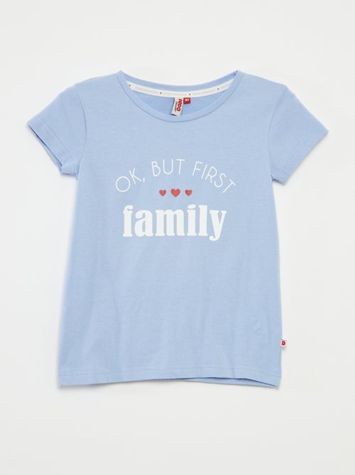 Pijama corto con camiseta + pantalón corto 'Día de la Madre' 2 piezas - Kiabi Pijama corto con camiseta + pantalón corto 'Día de la Madre' 2 piezas - Kiabi