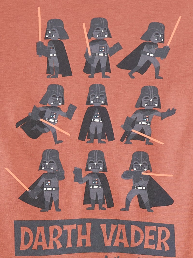 Pijama corto con camiseta + pantalón corto 'Star Wars' - 2 piezas Marron - Kiabi
