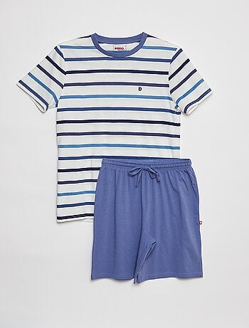 Pijama corto con camiseta + short - 2 piezas