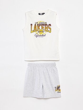 Pijama corto con camiseta sin mangas + pantalón corto - 2 piezas