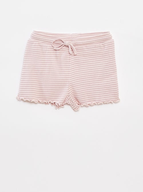 Pijama corto con camiseta sin mangas + pantalón corto - 2 piezas - Kiabi